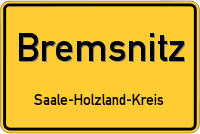 Ortsschild von Bremsnitz