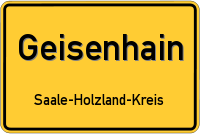 Ortsschild von Geisenhain