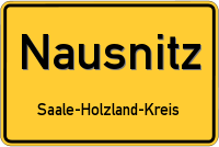 Ortsschild von Nausnitz