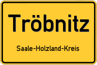 Ortsschild von Tröbnitz