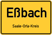 Ortsschild von Eßbach