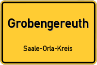 Ortsschild von Grobengereuth