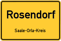 Ortsschild von Rosendorf