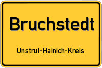 Ortsschild von Bruchstedt