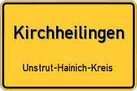 Ortsschild von Kirchheilingen