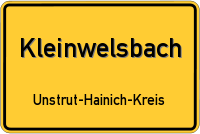 Ortsschild von Kleinwelsbach