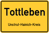 Schild Tottleben Unstrut-Hainich-Kreis