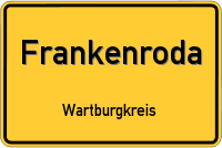 Ortsschild von Frankenroda