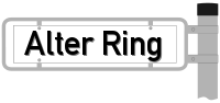 Strassenschild vom Alter Ring