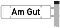 Strassenschild Am Gut