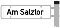 Strassenschild Am Salztor