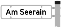 Strassenschild Am Seerain