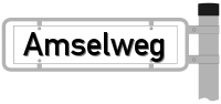 Straßenschild: Amselweg