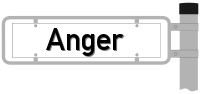 Strassenschild  Anger