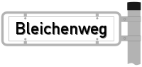 Schild Bleichenweg