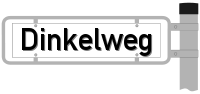 Strassenschild vom Dinkelweg