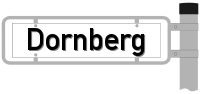 Strassenschild vom Dornberg