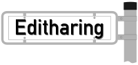 Schild Editharing