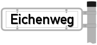 Schild Eichenweg