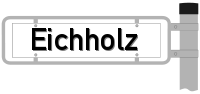 Strassenschild vom Eichholz