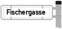 Schild Fischergasse