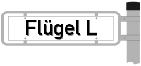 Strassenschild vom Flügel L