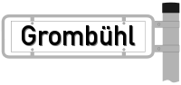 Strassenschild vom Grombühl