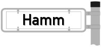 Strassenschild vom Hamm