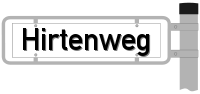 Straßenschild: Hirtenweg