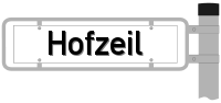 Strassenschild vom Hofzeil