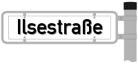 Straßenschild: Ilsestraße