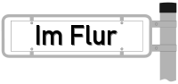 Strassenschild vom Im Flur