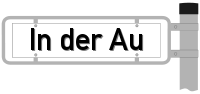 Schild In der Au