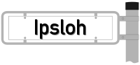 Straßenschild: Ipsloh