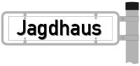 Straßenschild: Jagdhaus