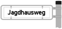 Strassenschild vom Jagdhausweg