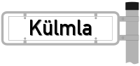 Strassenschild vom Külmla