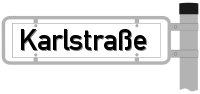 Schild Karlstraße