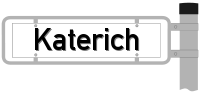 Strassenschild vom Katerich