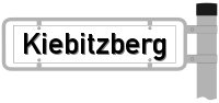 Strassenschild vom Kiebitzberg