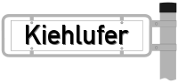 Strassenschild vom Kiehlufer