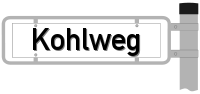 Strassenschild vom Kohlweg