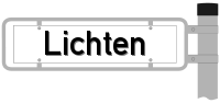 Strassenschild vom Lichten