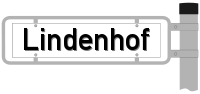 Strassenschild vom Lindenhof