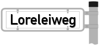 Strassenschild vom Loreleiweg