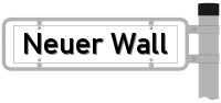 Strassenschild vom Neuer Wall