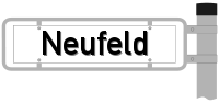 Strassenschild vom Neufeld