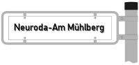 Strassenschild vom Neuroda-Am Mühlberg