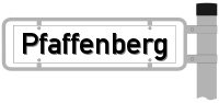 Strassenschild vom Pfaffenberg