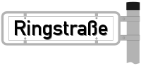 Straßenschild: Ringstraße